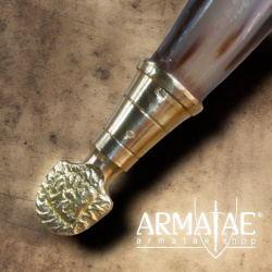 Trinkhorn mit Messingbeschlägen auf https://armatae.shop - Bild 6