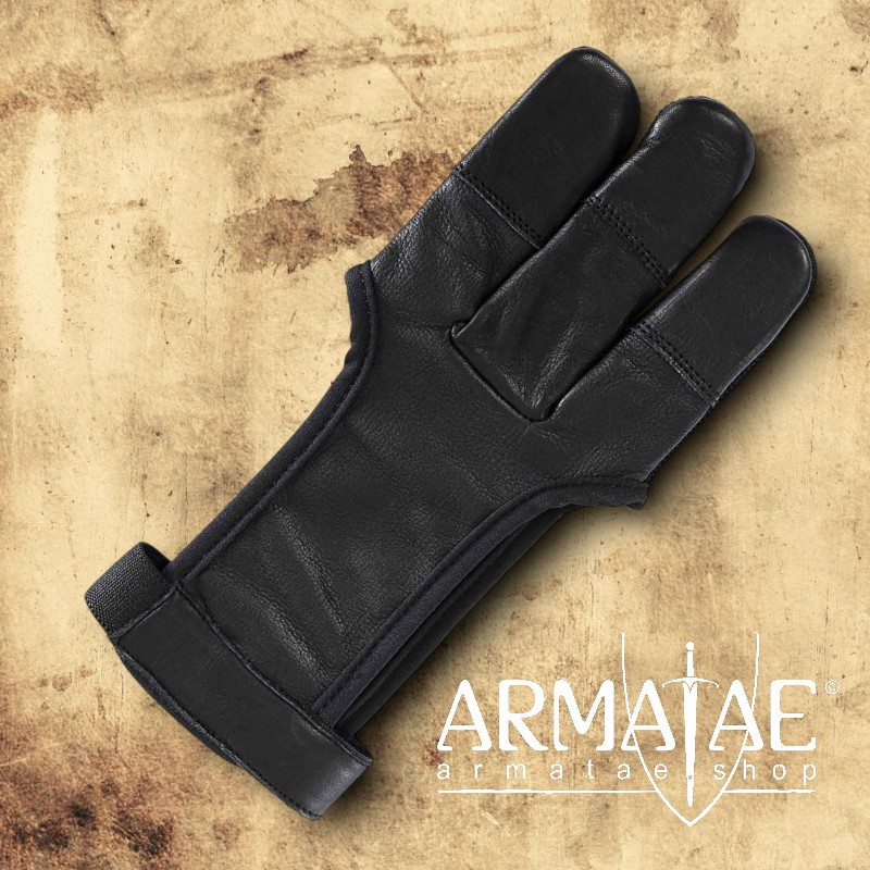 Schießhandschuh Black Baumwolle & Leder auf https://armatae.shop - Bild 1