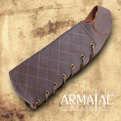 Bogenschützen Armschutz Leder braun auf https://armatae.shop - Bild 1