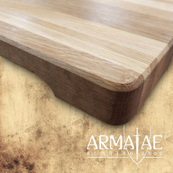 Schneidebrett Eichenholz 40 x 25 x 4 cm auf https://armatae.shop - Bild 2