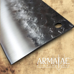 Handgefertigtes China Kochmesser, Wengeholz Griff von https://armatae.shop - Bild 4