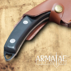 Armatae.shop Küchenmesser, Premium Lederscheide, Ebenholz-Griffschalen auf https://armatae.shop - Bild 6