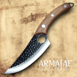 Armatae.shop Küchenmesser, Premium Lederscheide, Eichenholz-Griffschalen auf https://armatae.shop - Bild 3
