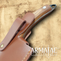 Armatae.shop Küchenmesser, Premium Lederscheide, Eichenholz-Griffschalen auf https://armatae.shop - Bild 7