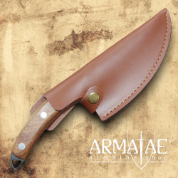 Armatae.shop Küchenmesser, Premium Lederscheide, Eichenholz-Griffschalen auf https://armatae.shop - Bild 8