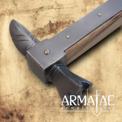 Historisch-authentische Kriegshammer-Replik — 545 mm, Kohlenstoffstahl auf https://armatae.shop - Bild 2