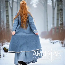 Wikinger Birka Mantel Skadi Taubenblau auf https://armatae.shop - Bild 7