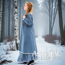 Wikinger Birka Mantel Skadi Taubenblau auf https://armatae.shop - Bild 8