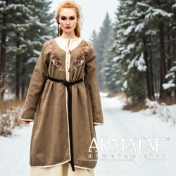 Wikinger Birka Mantel Skadi Sand auf https://armatae.shop - Bild 1