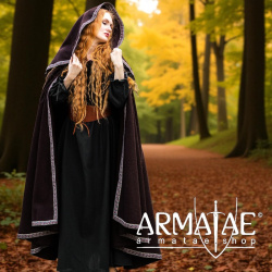 Umhang mit großer Kapuze "Theresa" Braun von Leonardo Carbone auf https://armatae.shop - Bild 3