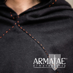 Skjoldehamn Wikinger Gugel "Halfdan" Schwarz oder Braun von Leonardo Carbone auf https://armatae.shop - Bild 4