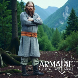 Woll-Klappenrock Balder – Wikinger Klappenmantel aus hochwertiger Wolle von Leonardo Carbone auf https://armatae.shop - Bild 3