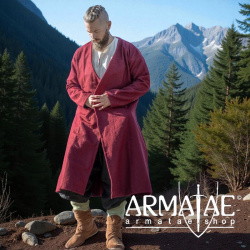 Woll-Klappenrock Balder – Wikinger Klappenmantel aus hochwertiger Wolle von Leonardo Carbone auf https://armatae.shop - Bild 5