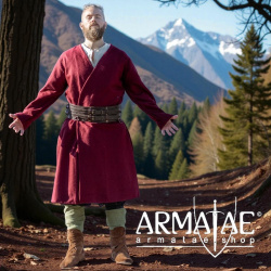 Woll-Klappenrock Balder – Wikinger Klappenmantel aus hochwertiger Wolle von Leonardo Carbone auf https://armatae.shop - Bild 9