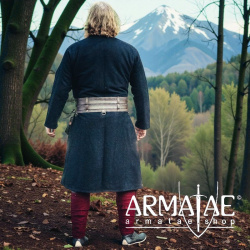 Woll-Klappenrock Balder – Wikinger Klappenmantel aus hochwertiger Wolle von Leonardo Carbone auf https://armatae.shop - Bild 3