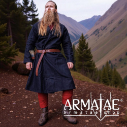 Woll-Klappenrock Balder – Wikinger Klappenmantel aus hochwertiger Wolle von Leonardo Carbone auf https://armatae.shop - Bild 4