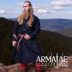 Woll-Klappenrock Balder – Wikinger Klappenmantel aus hochwertiger Wolle von Leonardo Carbone auf https://armatae.shop - Bild 2