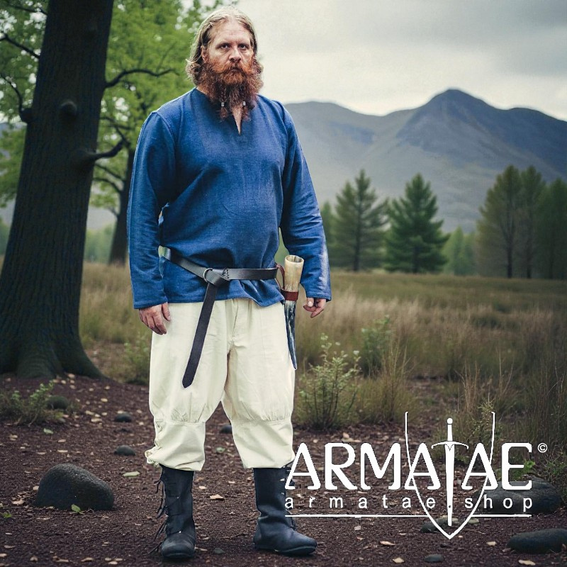 Wikingertunika „Ivar“ Blau von Leonardo Carbone auf https://armatae.shop - Bild 1