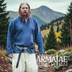 Wikingertunika „Ivar“ Blau von Leonardo Carbone auf https://armatae.shop - Bild 3