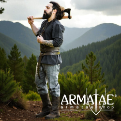 Wikingertunika „Ivar“ Braun – von Leonardo Carbone auf https://armatae.shop - Bild 9