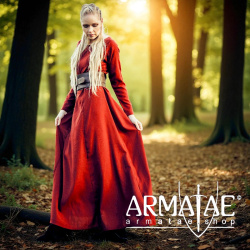 Unterkleid „Lina“ Rot von Leonardo Carbone auf https://armatae.shop - Bild 4