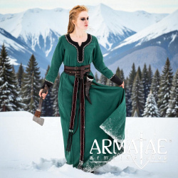 Wikingerkleid „Freya“ Grün von Leonardo Carbone auf https://armatae.shop - Bild 2