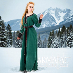 Wikingerkleid „Freya“ Grün von Leonardo Carbone auf https://armatae.shop - Bild 4