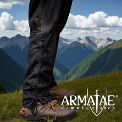 Wikinger-Wollhose „Jorgen“  Schwarz | Robuste Wikingerhose mit Schnürung & Gummizug auf https://armatae.shop - Bild 6