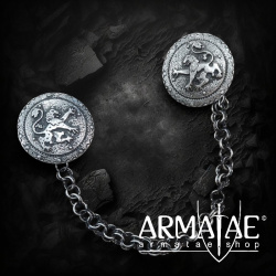 Mantelspange des Ordens des Löwen – Antiksilber auf https://armatae.shop