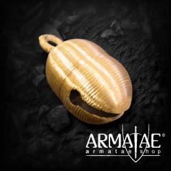 Schelle / Glocke Ø 40 x H 55 mm aus Messing – Froschmaulschelle mit sattem Klang auf https://armatae.shop - Bild 4