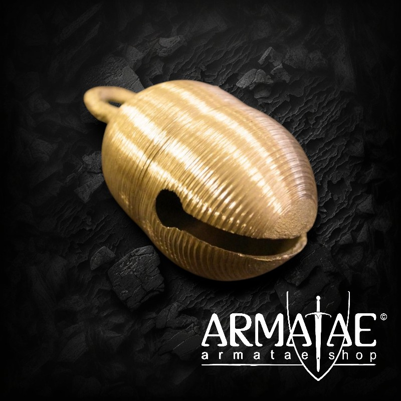 Schelle / Glocke Ø 40 x H 55 mm aus Messing – Froschmaulschelle mit sattem Klang auf https://armatae.shop - Bild 1