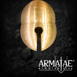 Schelle / Glocke Ø 40 x H 55 mm aus Messing – Froschmaulschelle mit sattem Klang auf https://armatae.shop - Bild 2