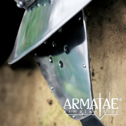 Eisenhut mit Spangen & Wangenklappen – Mittelalterhelm 14. Jahrhundert aus 1,6 mm Stahl auf https://armatae.shop - Bild 3