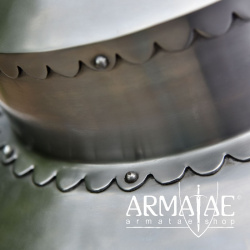 Eisenhut 14. Jahrhundert – Schaukampftauglicher Helm aus 2 mm Stahl | ULFBERTH® auf https://armatae.shop - Bild 2