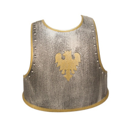 Ritterbrustpanzer zweifarbig für Kinder – Silber/Gold Rüstung auf https://armatae.shop - Bild 2