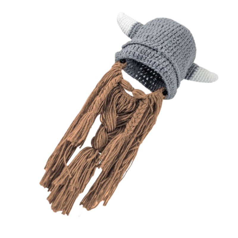 The Knight Shop Wikingerhelm Mütze mit Bart HA-005 bei Armatae.shop