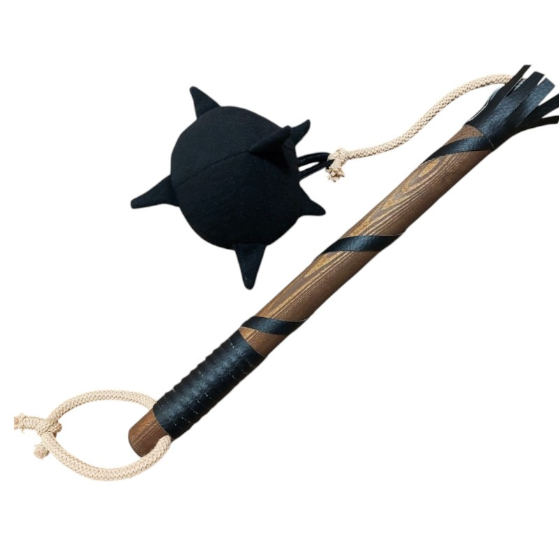 Kinder Morgenstern mit Plüschkugel und Holzstiel auf https://armatae.shop