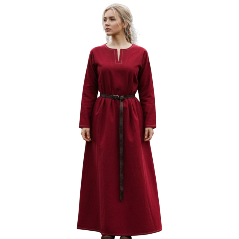 Wikinger Kleid Helga rot auf https://armatae.shop - Bild 1
