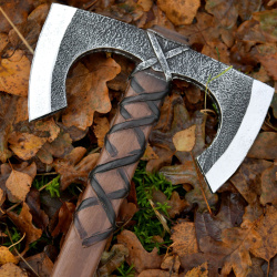 LARP Wikinger Doppelaxt Jorvak – Polsterwaffe aus Schaumstoff, 42 cm auf https://armatae.shop - Bild 4