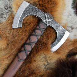 LARP Wikinger Doppelaxt Jorvak – Polsterwaffe aus Schaumstoff, 42 cm auf https://armatae.shop - Bild 3