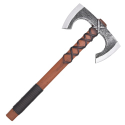 LARP Wikinger Doppelaxt Jorvak – Polsterwaffe aus Schaumstoff, 42 cm auf https://armatae.shop - Bild 1