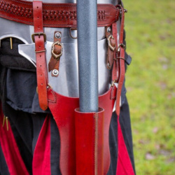 Stangenholster aus Leder für Flaggen, Standarten etc. in 4 verschiedenen Farben auf https://armatae.shop - Bild 3