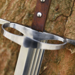 Langes Messer mit Lederscheide – Historische Replik um 1510 aus Federstahl EN45 auf https://armatae.shop - Bild 4