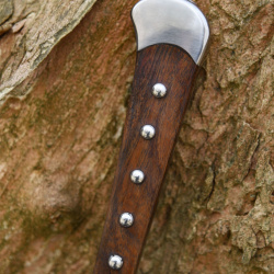 Langes Messer mit Lederscheide – Historische Replik um 1510 aus Federstahl EN45 auf https://armatae.shop - Bild 5