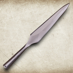 Mittelalterliche Speerspitze 45,5 cm aus EN45 Federstahl – Wikinger 10./11. Jh. (Typ K/M nach Petersen)