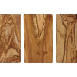 Frühstücksbrett Olivenholz rechteckig 25 x 15 x 1,7 cm – Nachhaltiges Schneide- und Servierbrett - Bild 3