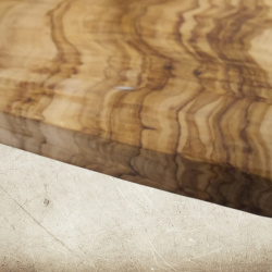 Frühstücksbrett Olivenholz rechteckig 25 x 15 x 1,7 cm – Nachhaltiges Schneide- und Servierbrett - Bild 5