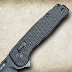 Taschenmesser beidhändig – 8Cr14MoV Stahl, Micarta Griff, Gürtelclip - Bild 3