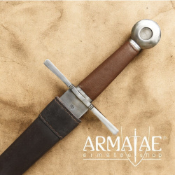 Mittelalterlicher Einhänder SK-B mit Scheide – Schaukampfschwert aus 55Si7 Federstahl - Bild 4