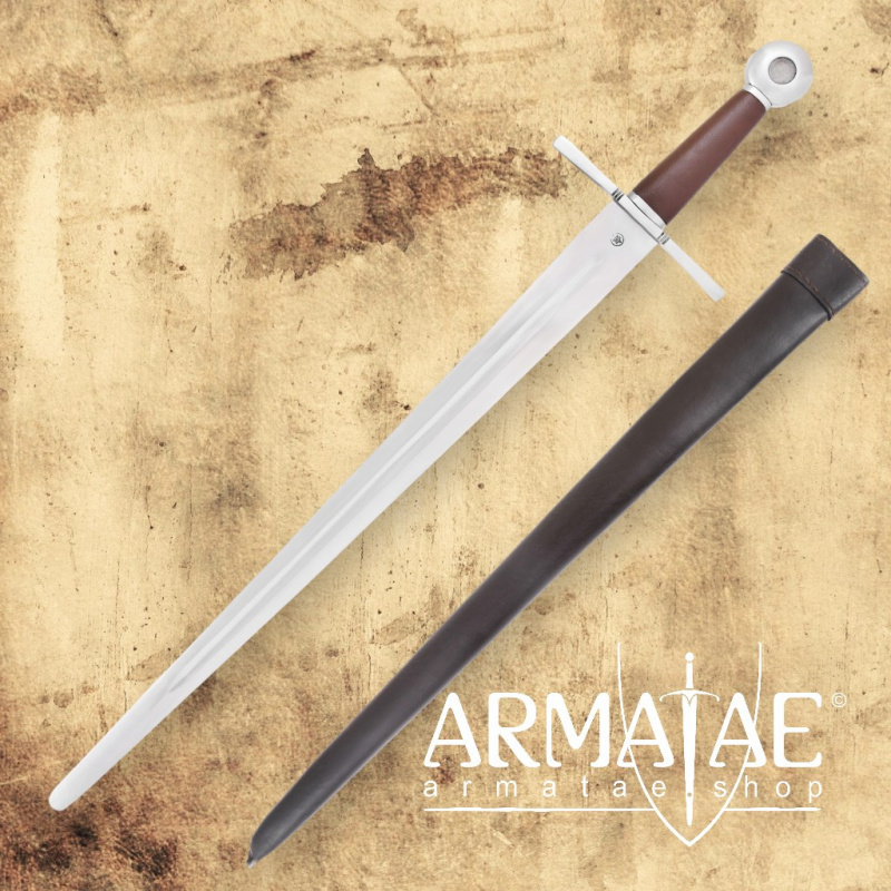 Mittelalterlicher Einhänder SK-B mit Scheide – Schaukampfschwert aus 55Si7 Federstahl - Bild 1